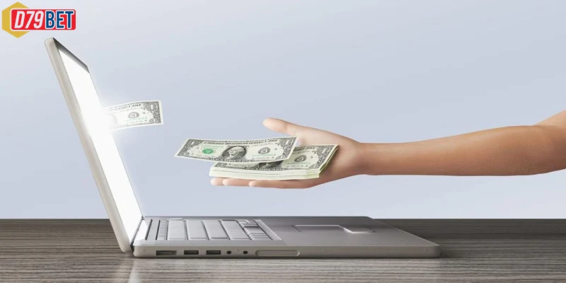 Giao diện rút tiền trực quan trên trang chủ D79bet